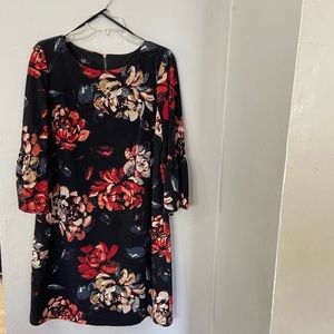 Floral long sleeve dress